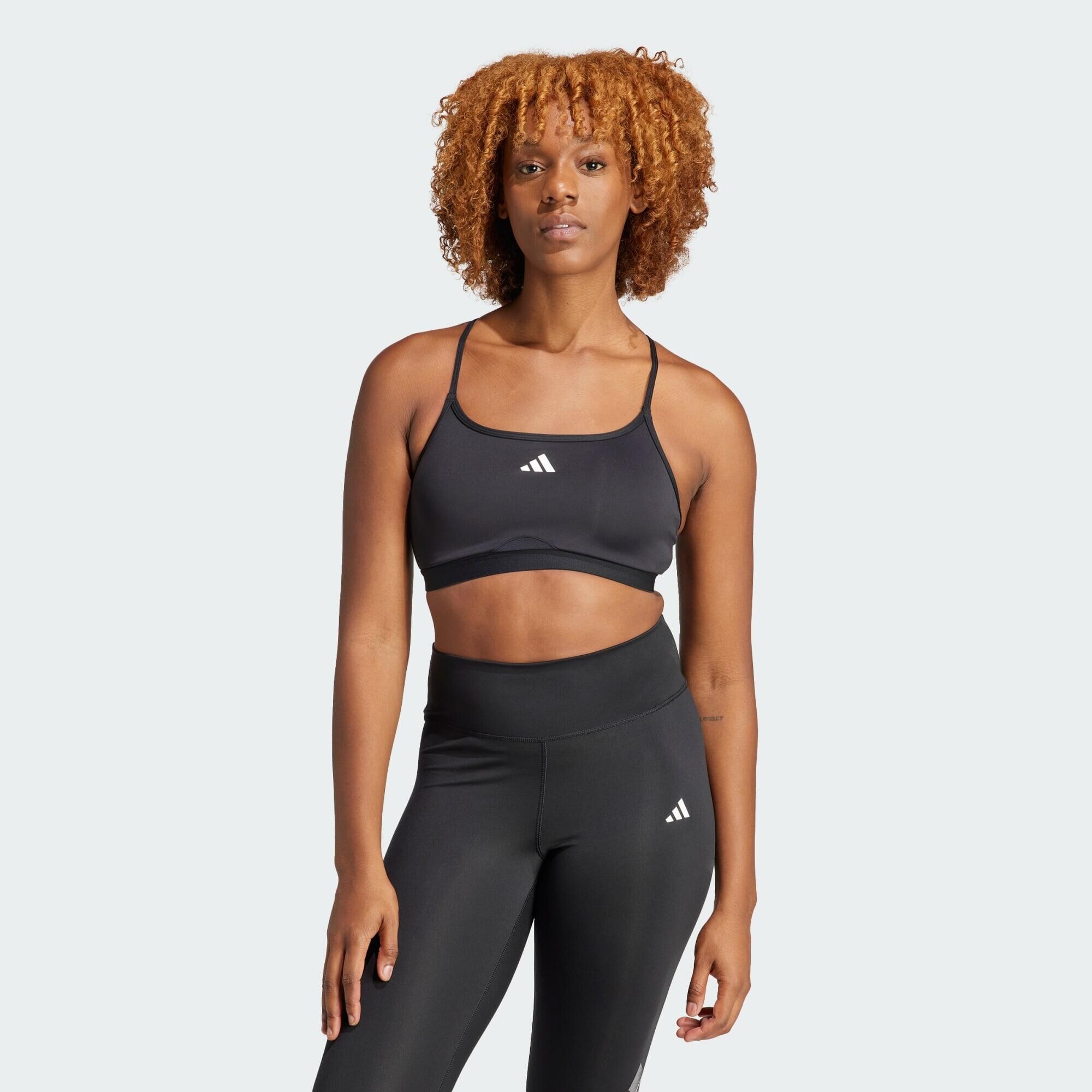 adidas Aeroreact Training Light-Support Techfit Bra - Brown