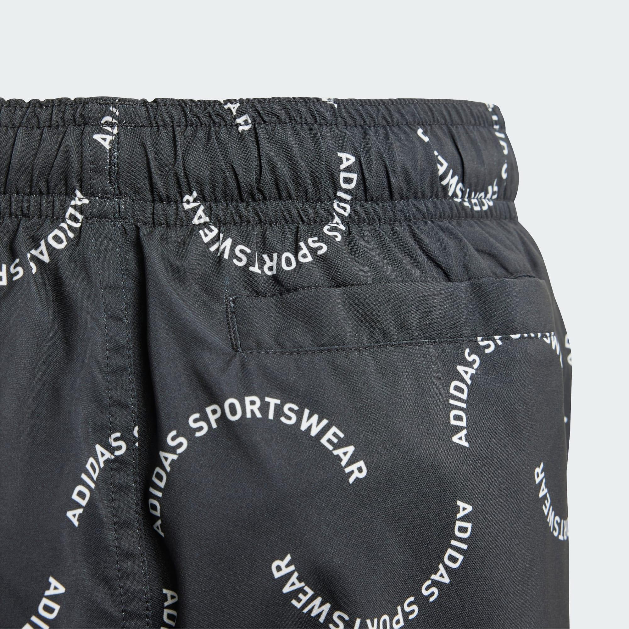 Sportswear Wave Print CLX Kids Swim Shorts