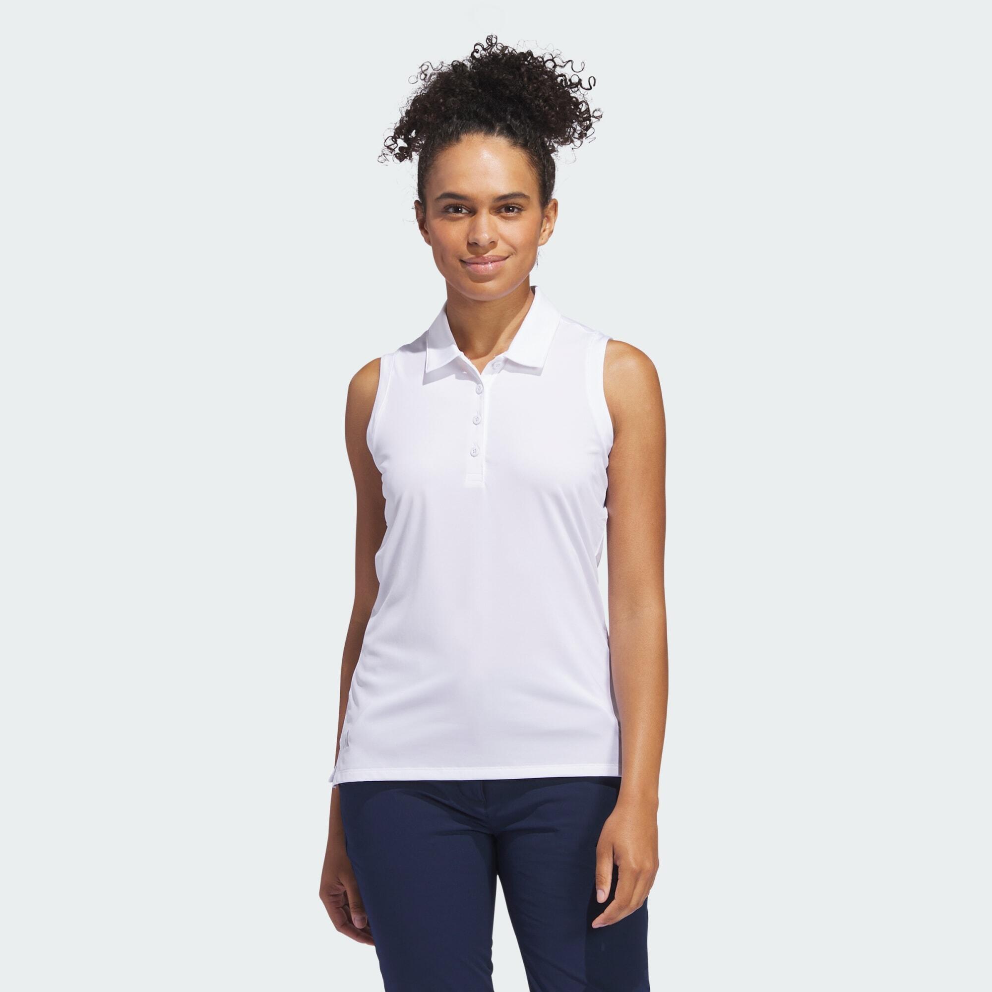 Adidas - Polo Sans Manches Uni Ultimate365 Femmes - Polo Sans Manches - Blanc - S - Decathlon