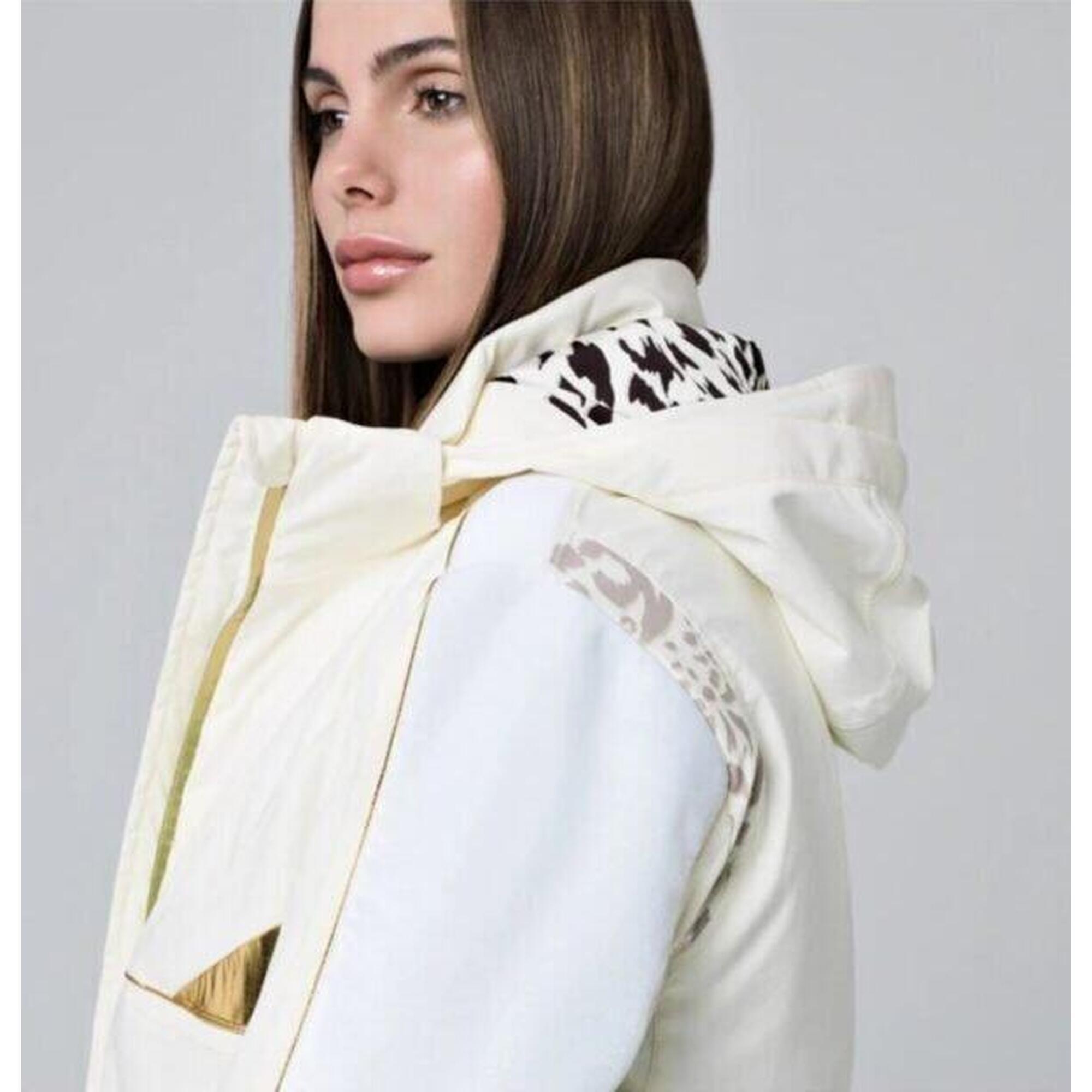 Donatella Women Ski Jacket(without fur) + Lavinia 1920 Women Ski Pants - White