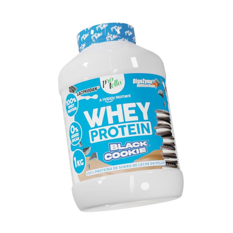 Proteina Whey Protein Black Cookie 1kg Protella