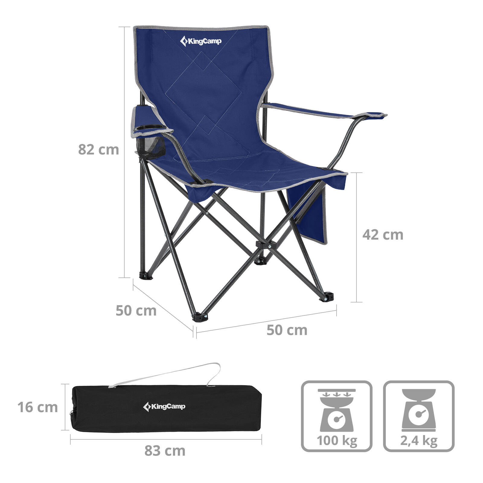 Chaise de camping Tanger Pliant XL 2/7
