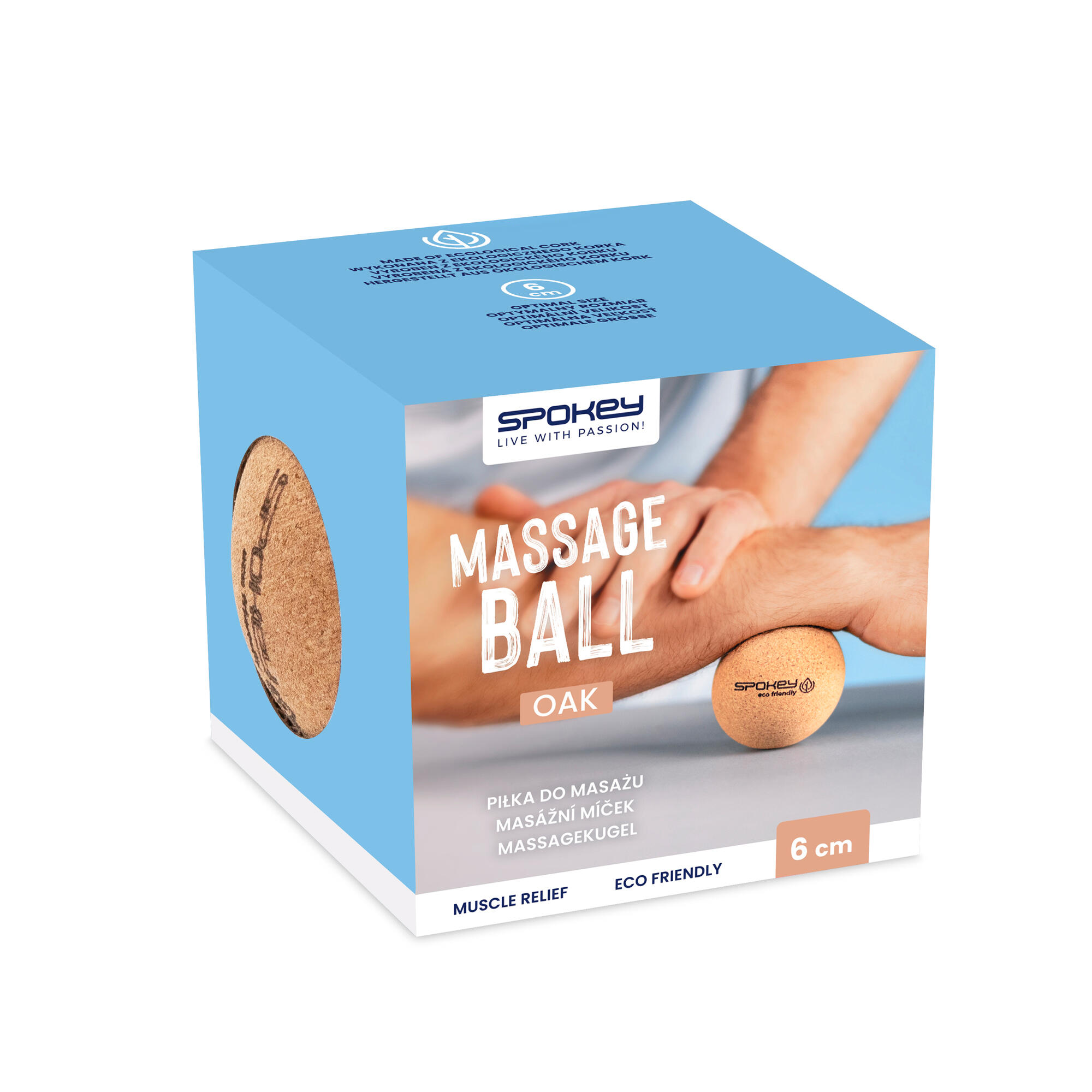 Piłeczka do masażu Spokey OAK korkowa 3/4