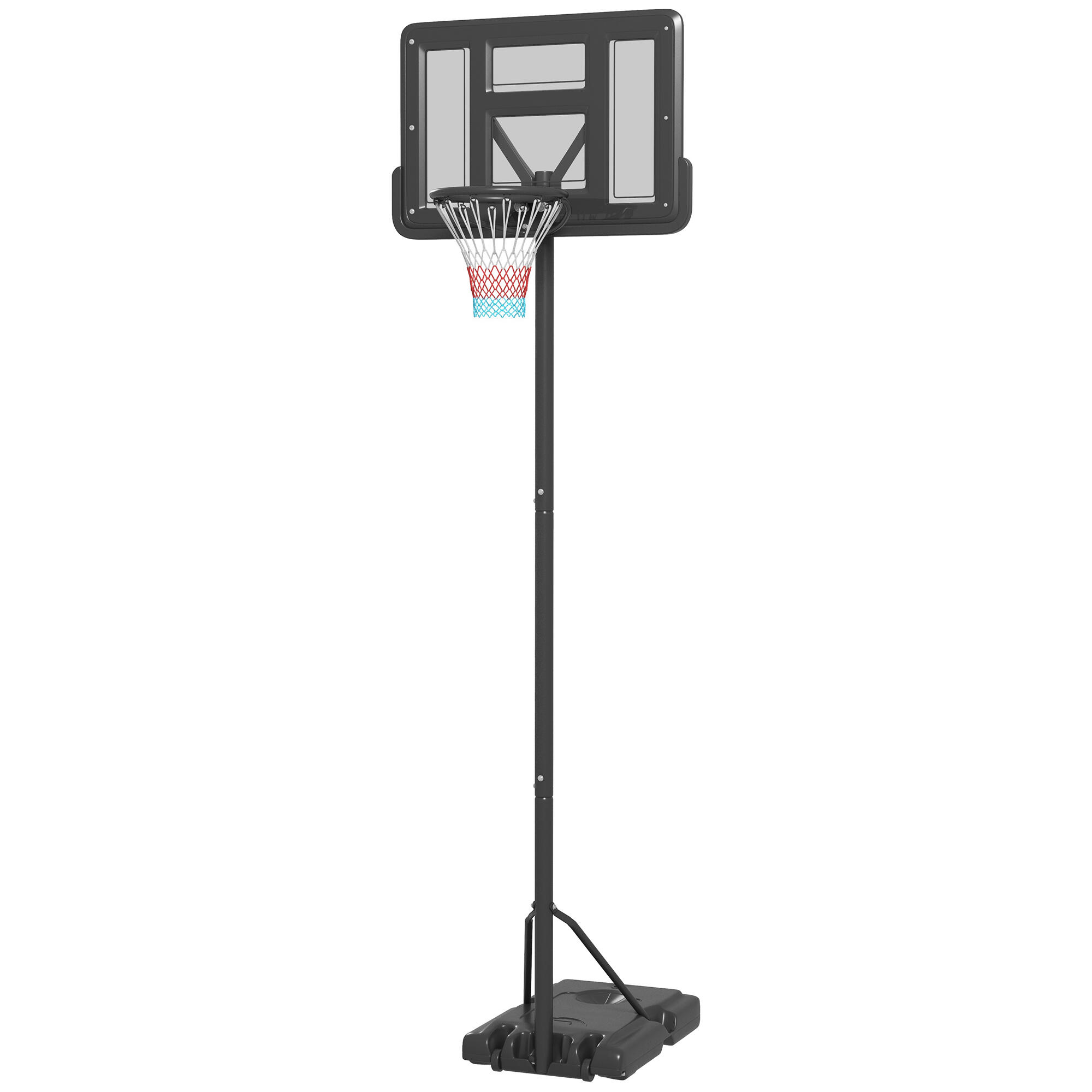 SPORTNOW SPORTNOW Canestro Basket ad Altezza Regolabile con Base Riempibile, Nero