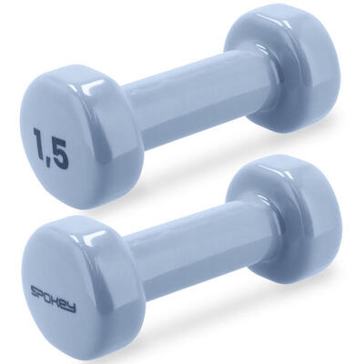 Set spaakvormige vinyl halters (2 stuks, 1,5 kg)