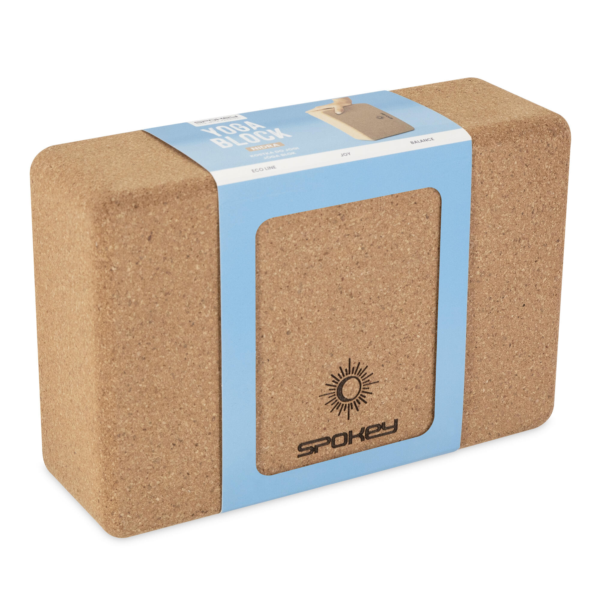 Bloque de yoga Spokey Nidra - corcho 6/7