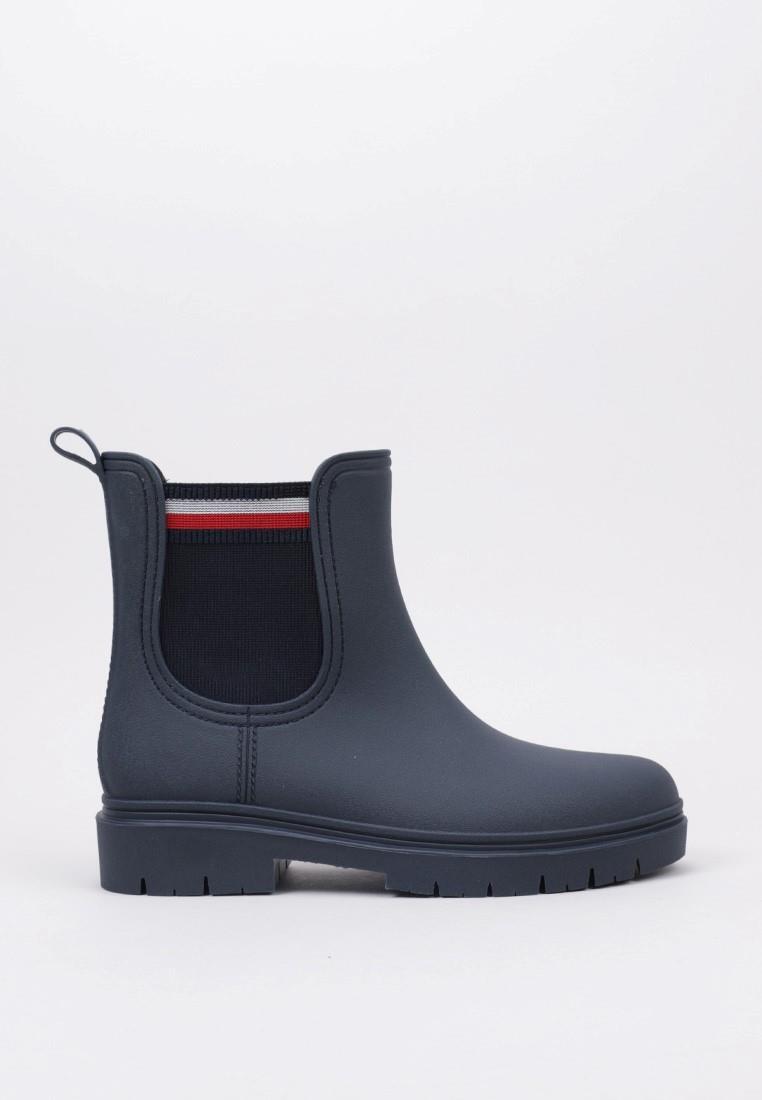 Rain Boots Botas Hilfiger Mujer Botas De Agua Vela Mujer TOMMY HILFIGER  RAIN BOOT ANKLE ELASTIC Azul