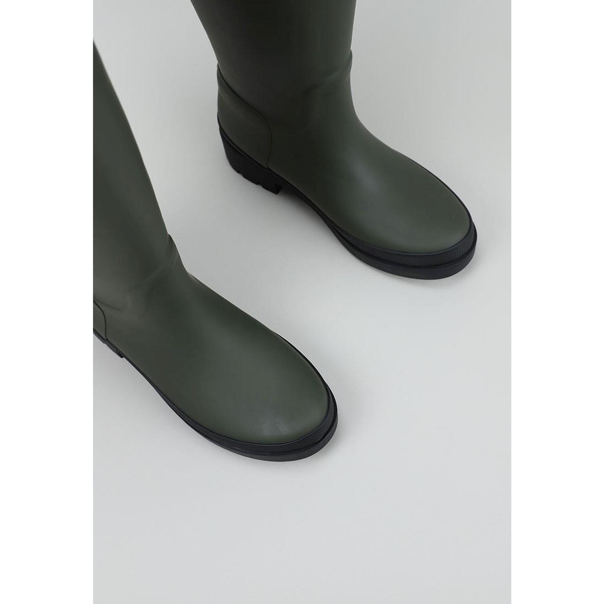 Botas de agua Vela Mujer TOMMY HILFIGER TH OVERKNEE RAINBOOT Verde