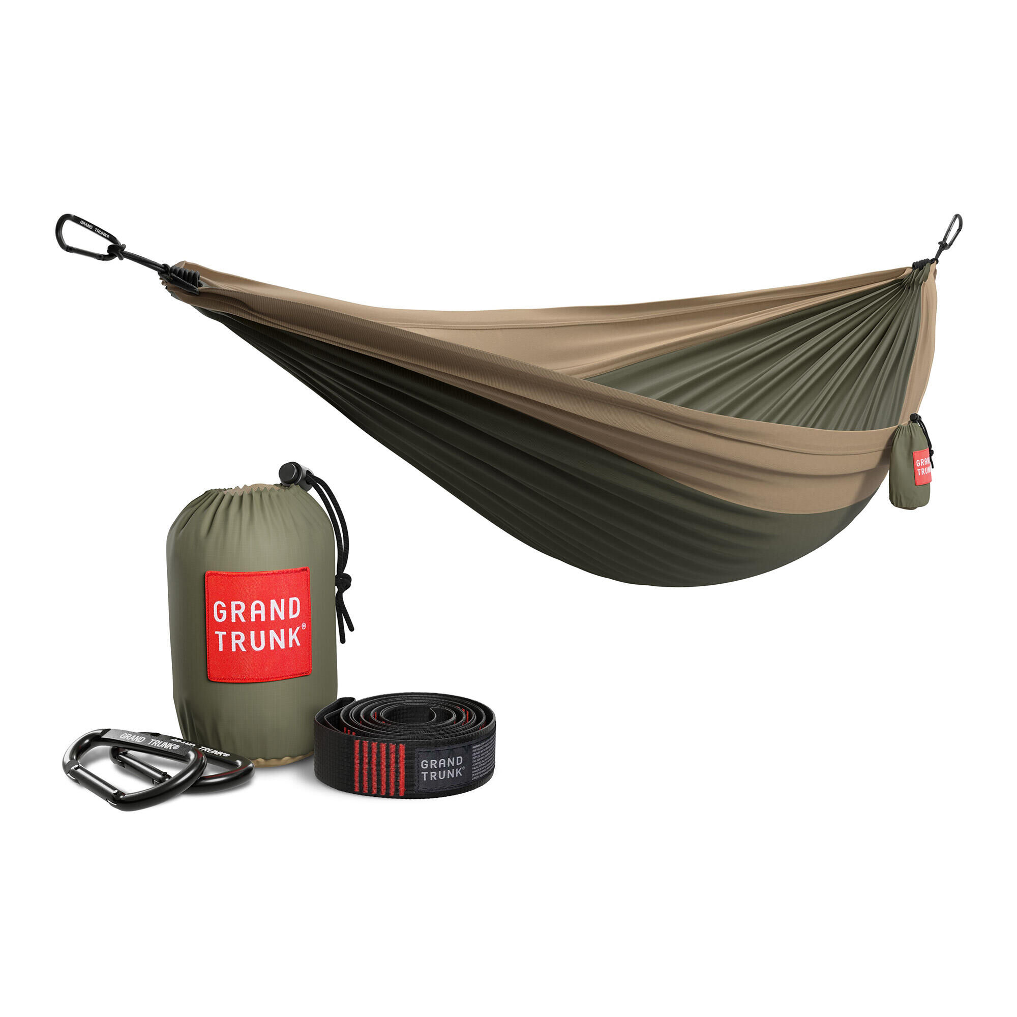 GRAND TRUNK Grand Trunk Double Deluxe Parachute Nylon Hammock w/Straps