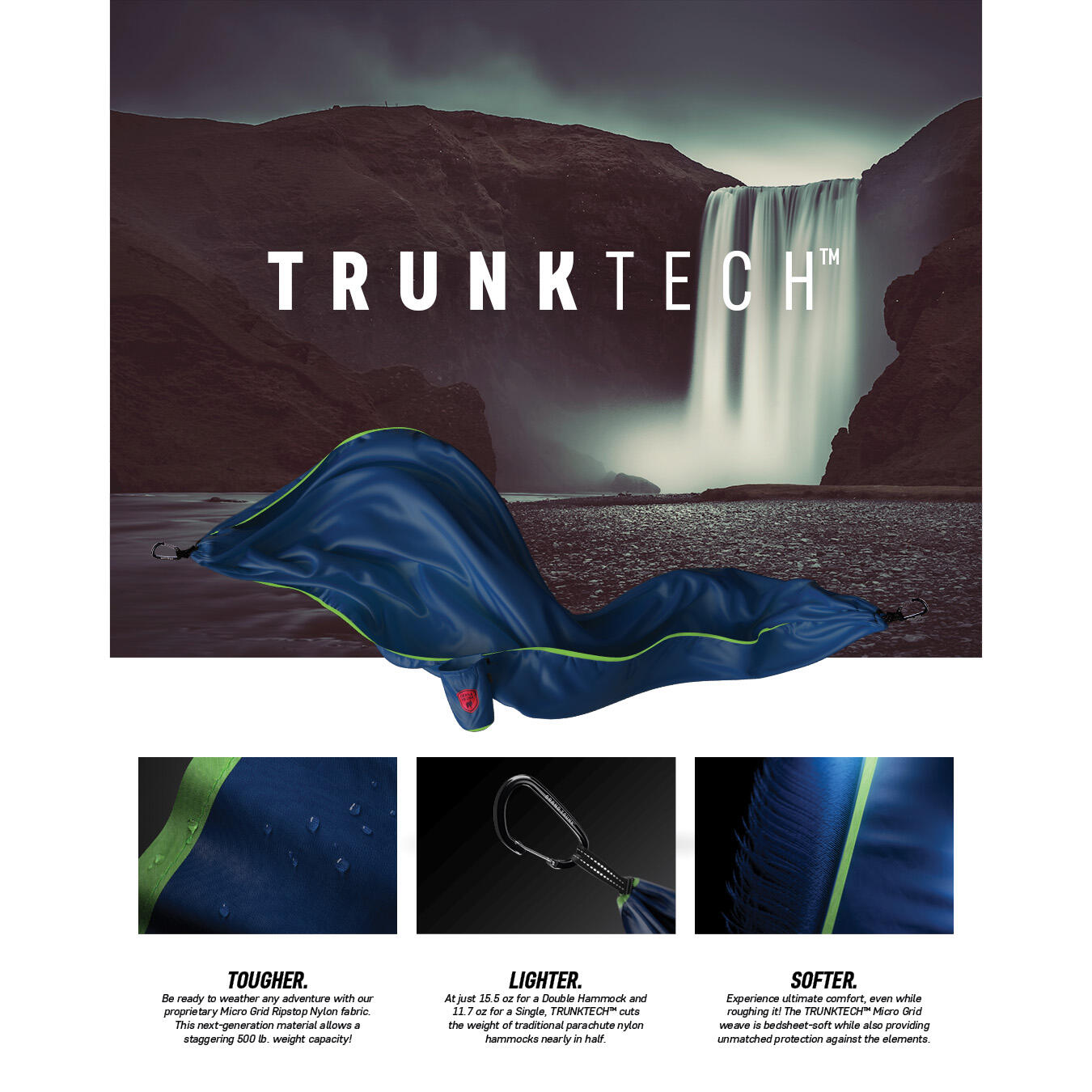 Hamak Grand Trunk Trunk Tech Double navy/green 4/6