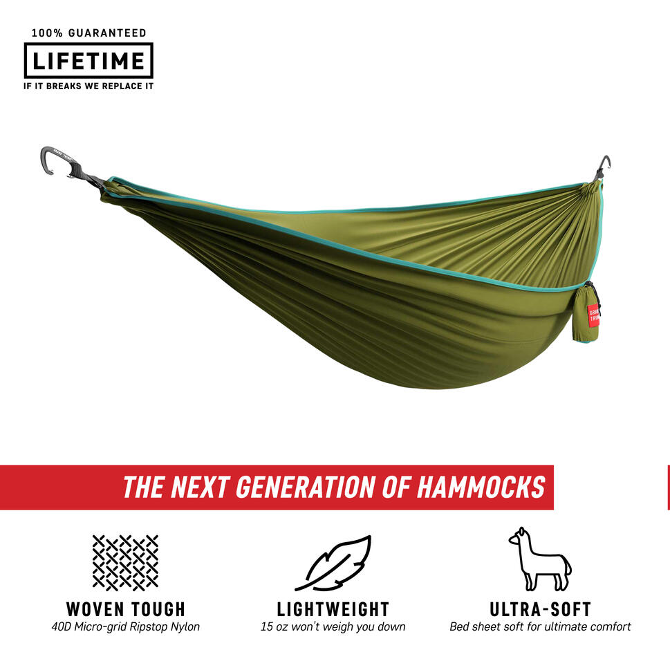Hamak Grand Trunk Trunk Tech Double green/aqua