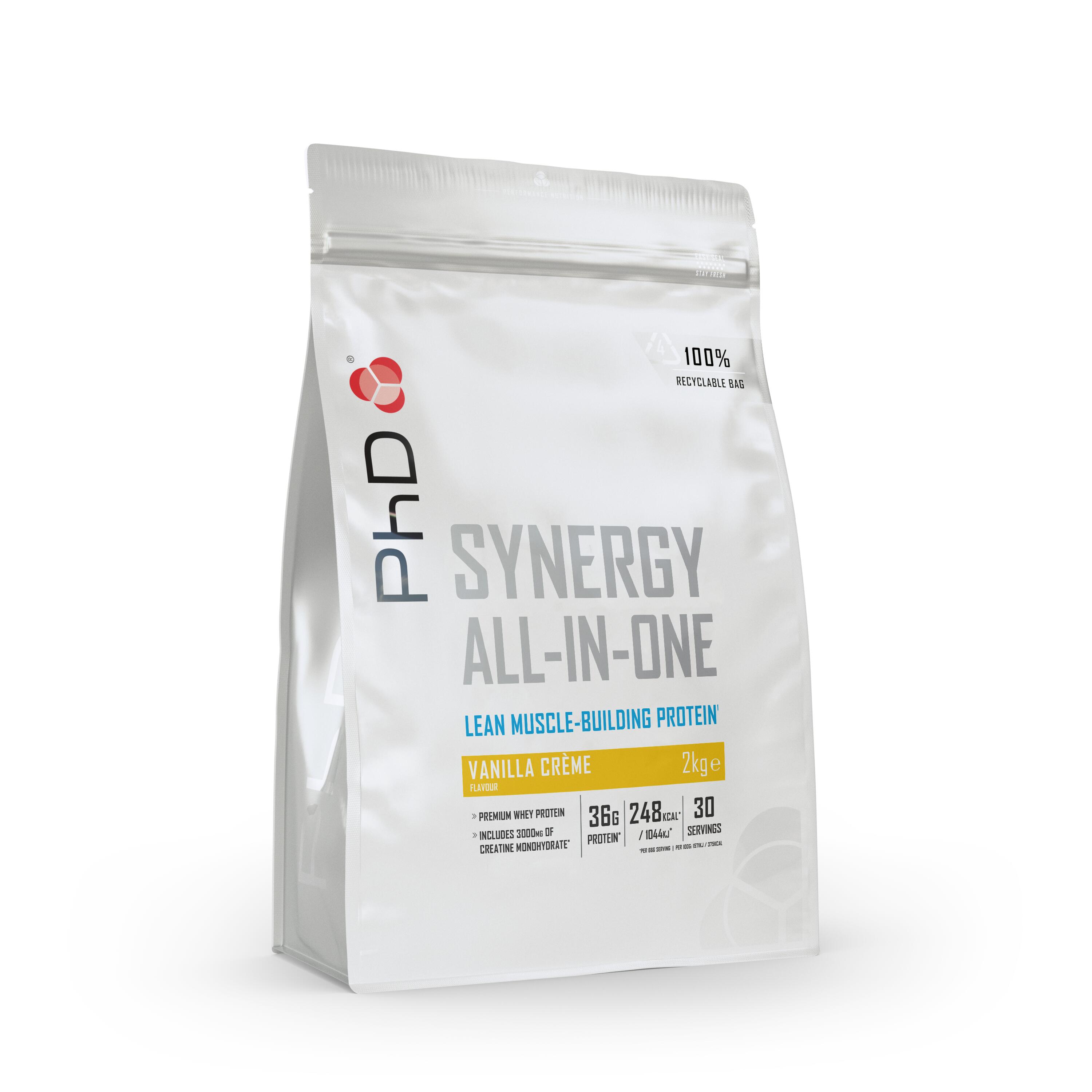 PhD Nutrition | Synergy Powder | Vanilla Creme Flavour | 2kg 1/5