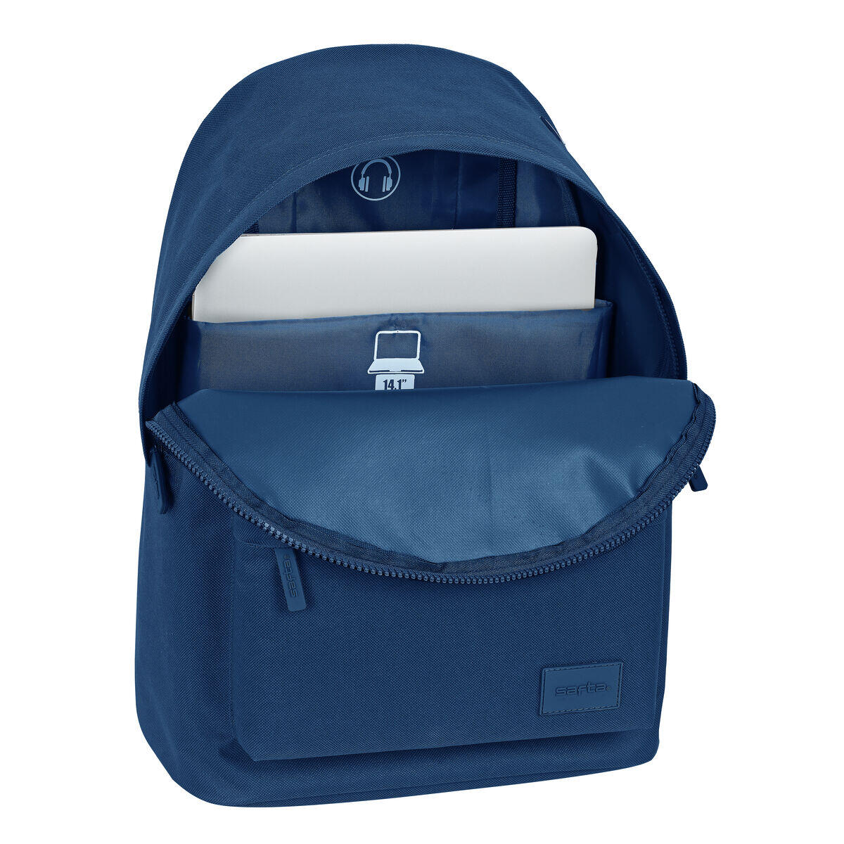 Mochila Escolar Safta   Azul marino 4/4