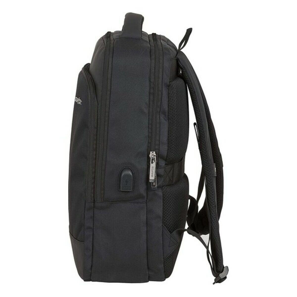 Zaino per PC Portatile e Tablet con Uscita USB Safta Business Nero 3/5
