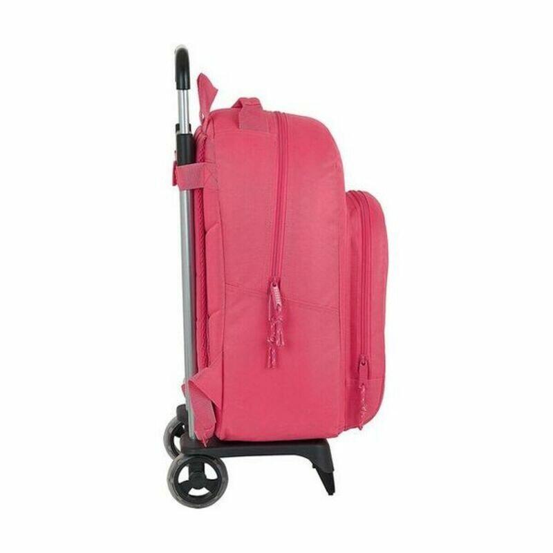 Mochila Escolar con Ruedas M313G Rosa