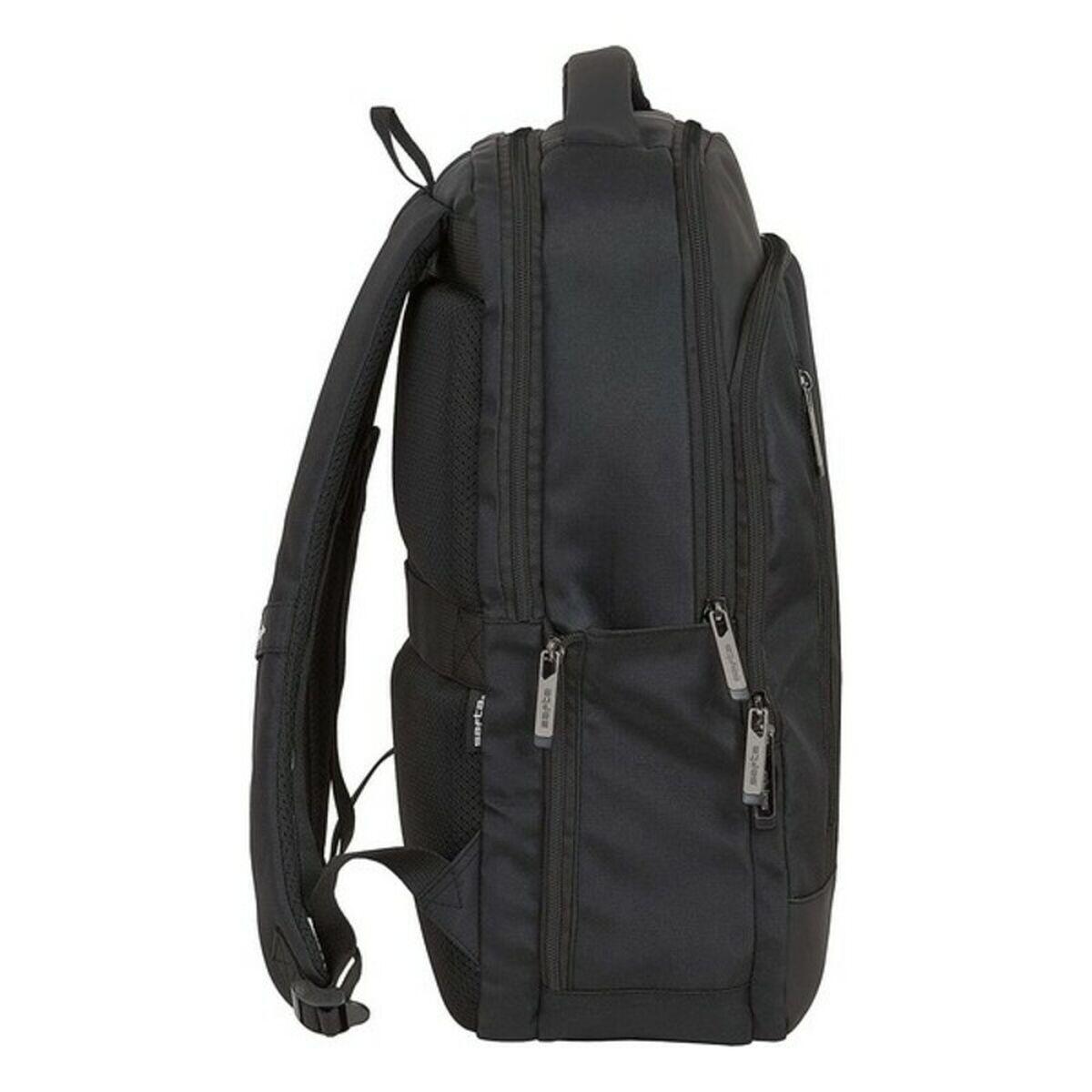 Zaino per PC Portatile e Tablet con Uscita USB Safta Business Nero 4/5