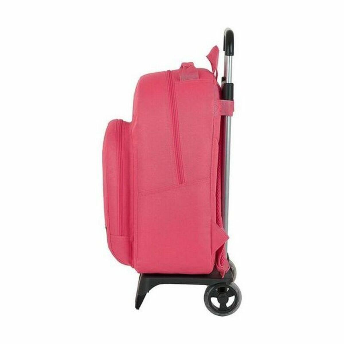 Mochila Escolar com Rodas BlackFit8 M313G Cor de Rosa 3/4