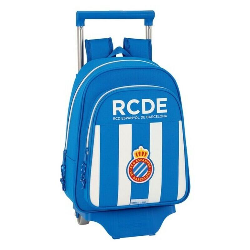 Mochila Escolar con Ruedas Azul