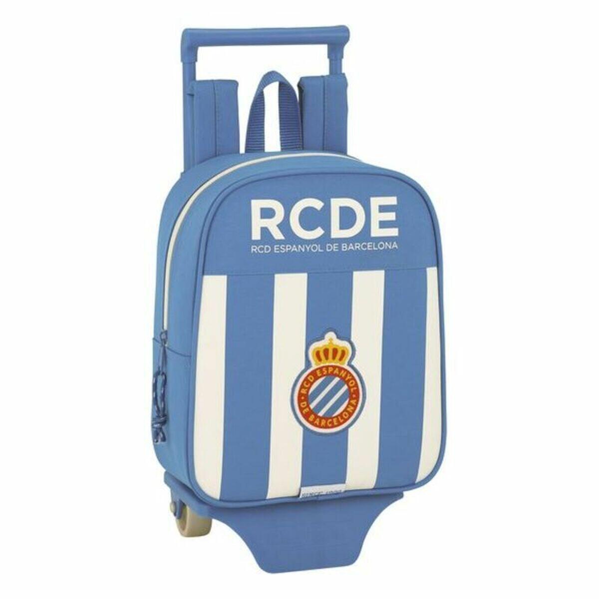 Mochila Escolar con Ruedas RCD Espanyol Azul 4/4