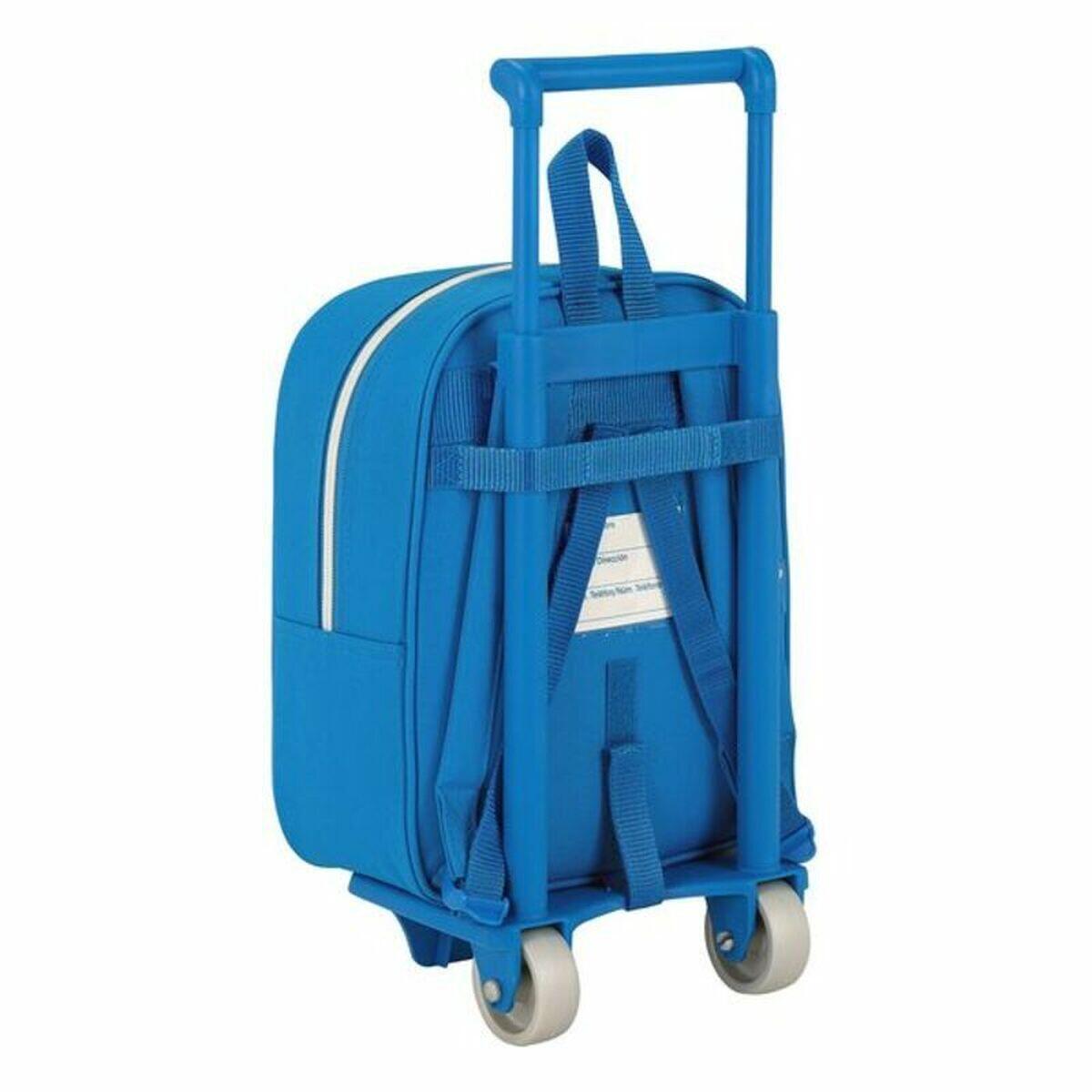 Mochila Escolar con Ruedas RCD Espanyol Azul 2/4