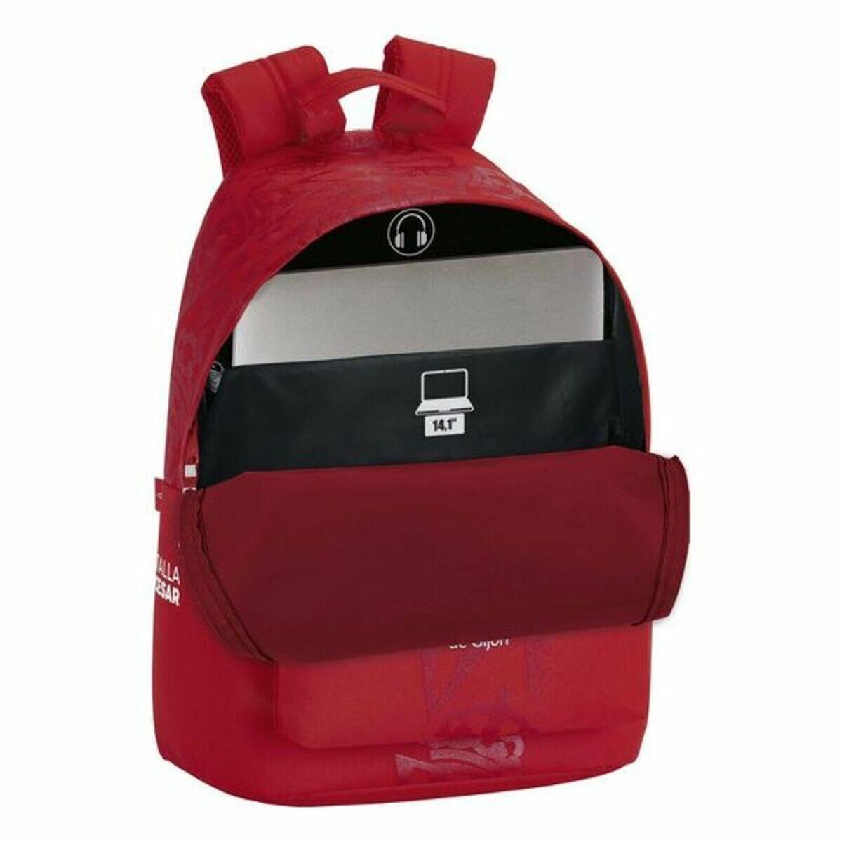 Mochila para notebook Real Sporting de Gijón Vermelho 3/3