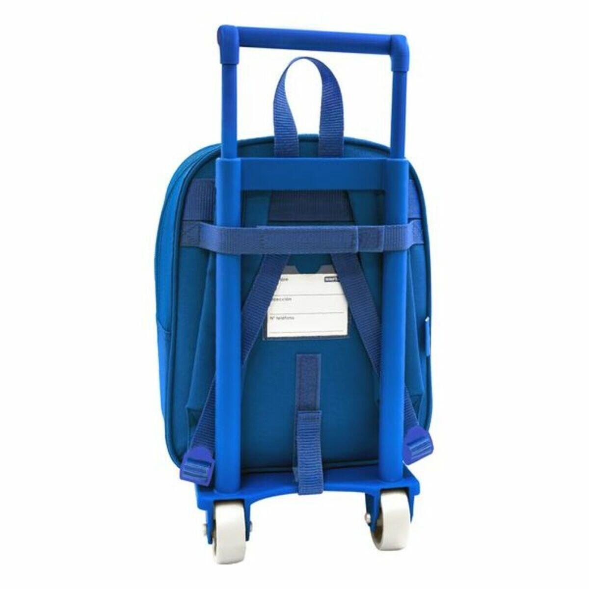 Mochila Escolar con Ruedas Azul 2/3