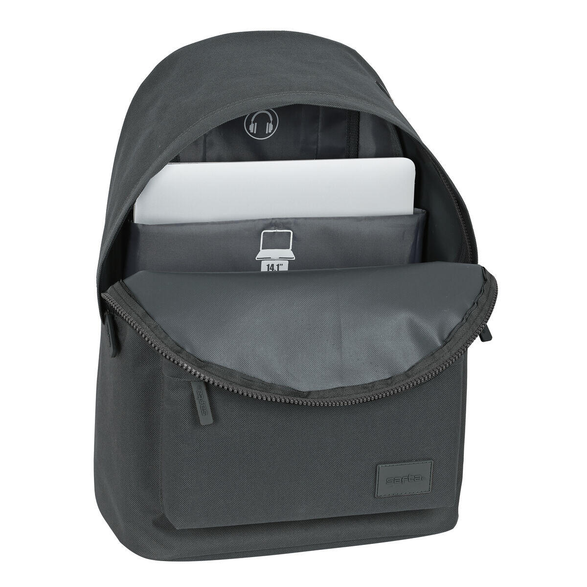 Mochila para Portátil Safta   Gris 4/4