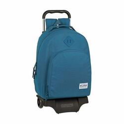 Mochila Escolar con Ruedas M313G Azul