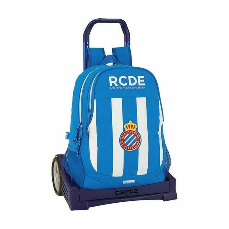 Mochila Escolar con Ruedas Azul