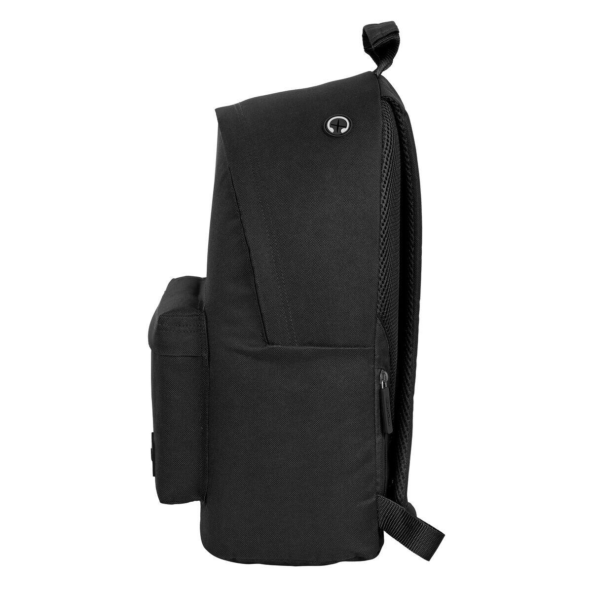 Mochila Escolar Safta   Negro 4/4