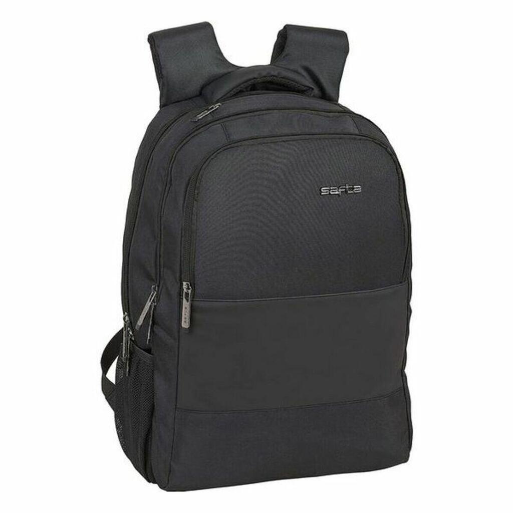 Rucksack for Laptop and Tablet with USB Output Safta Black