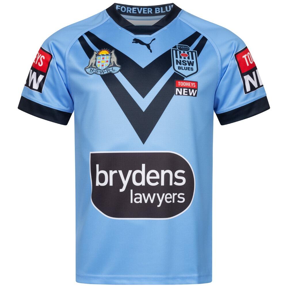 Puma New South Wales Blues Mens Rugby Shirt 1/4