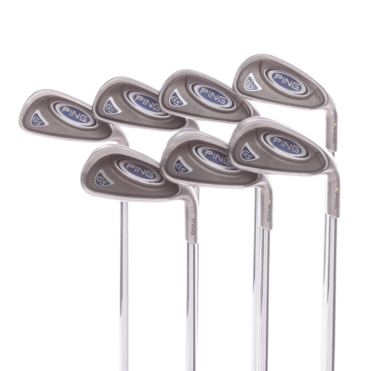 PING USED - Iron Set 3-9 Ping G5 Steel Shaft Regular Flex Right Handed - GRADE B