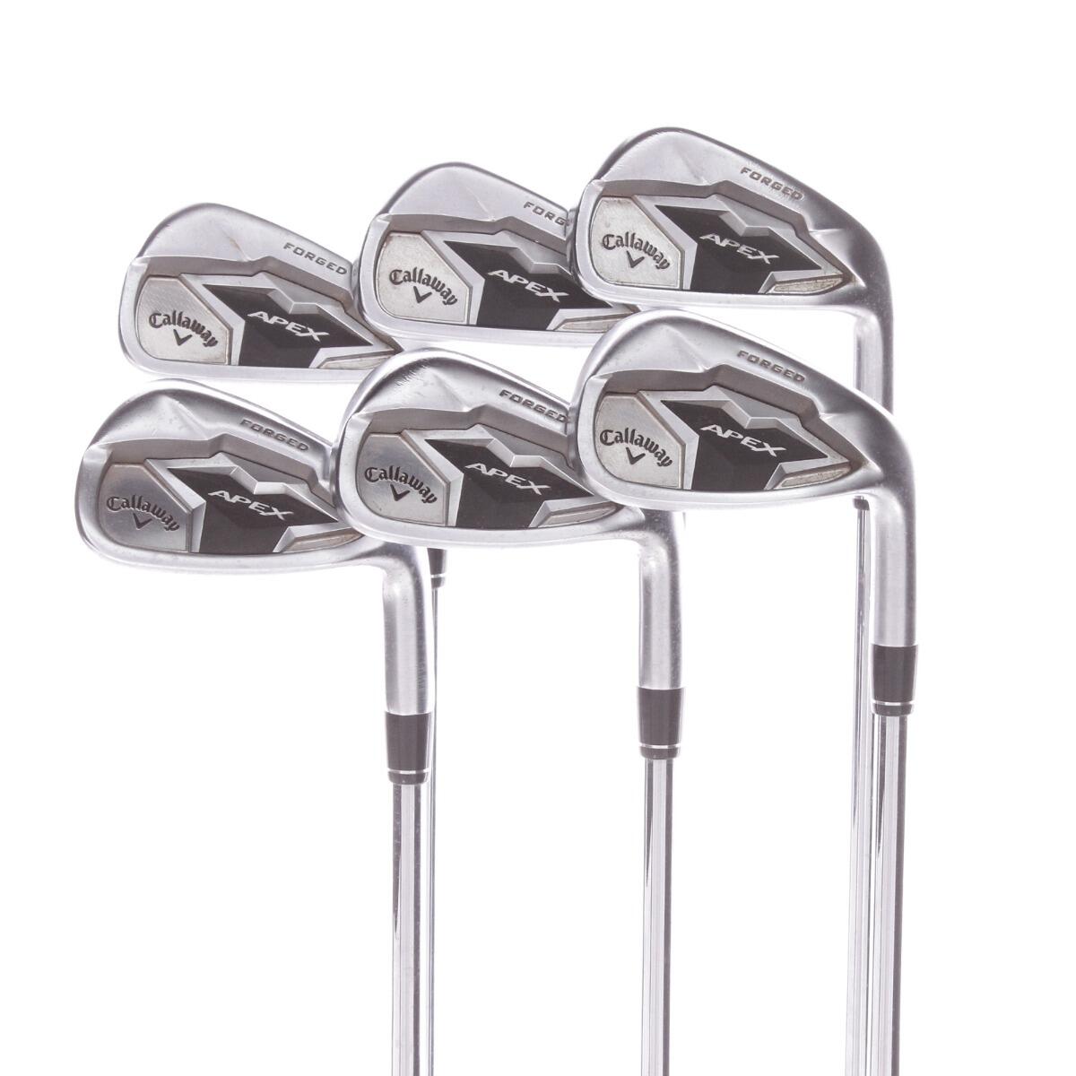 CALLAWAY USED - Iron Set 5-PW Callaway Apex CF19  Steel Shaft Extra Stiff Flex - GRADE B