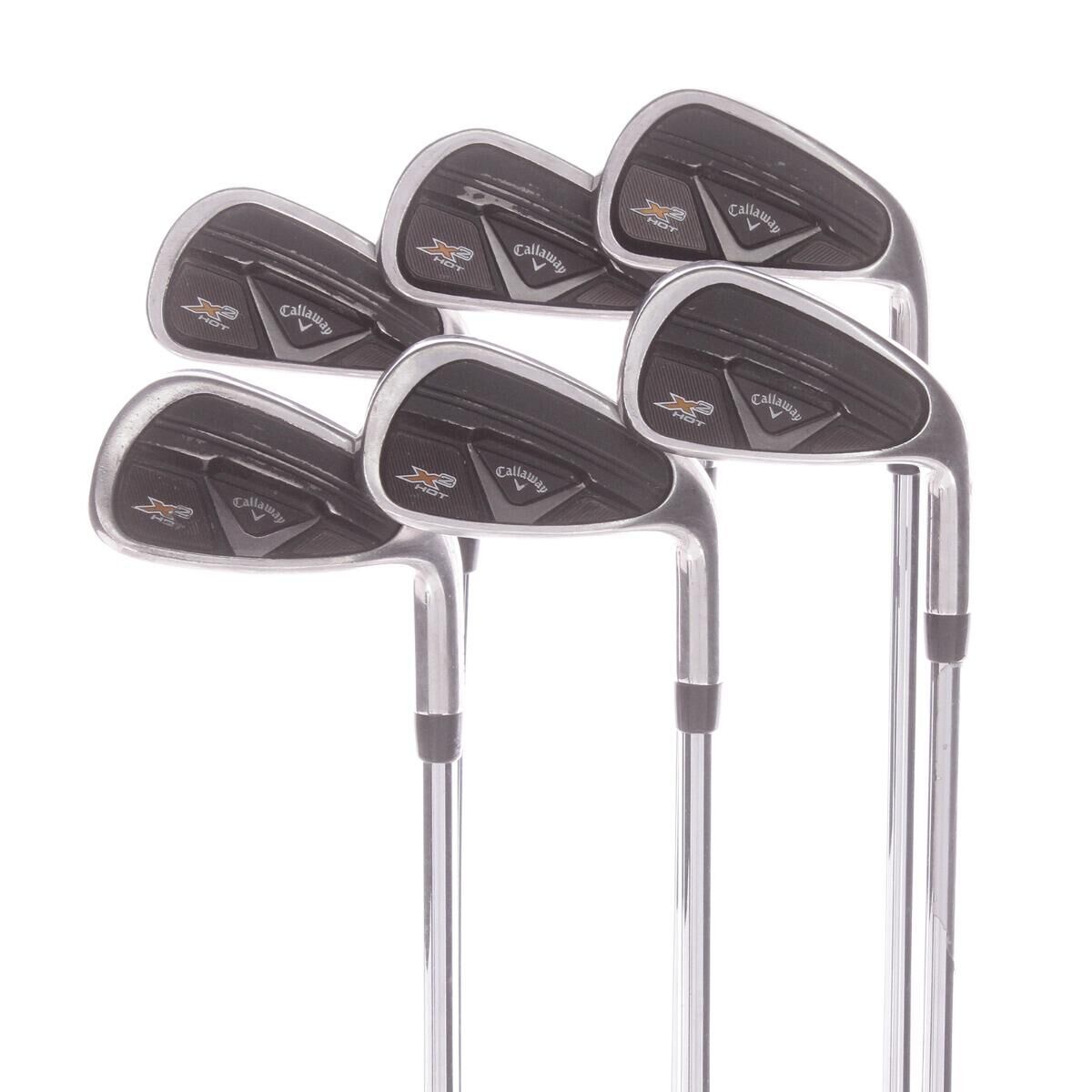 CALLAWAY USED - Iron Set 5-PW Callaway X2 Hot Pro  Steel Stiff Shaft Right Hand - GRADE C