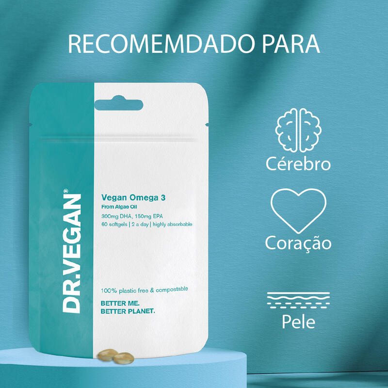 DR.VEGAN Omega 3 | Adequado para veganos | Dois por dia