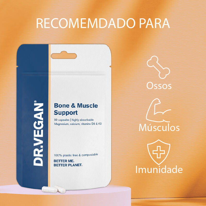 DR.VEGAN Bone & Muscle Support | Dois por dia - 30 dias de uso