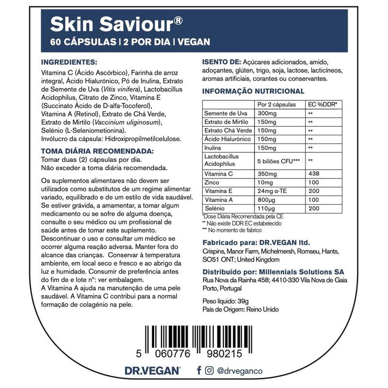 DR.VEGAN Skin Saviour | Alternativa de Colágeno | 2 por dia