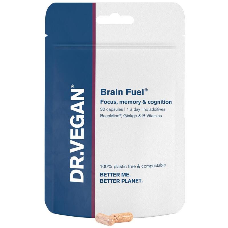 DR.VEGAN® Brain Fuel™ | Memória e foco | Uma cápsula por dia