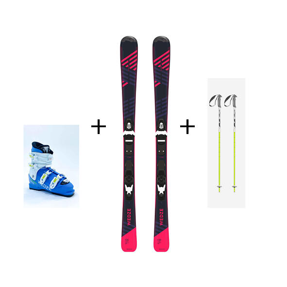 Location - Pack JUNIOR: SKI+CHAUSSURES+BATONS (97 CM  à 150 CM)