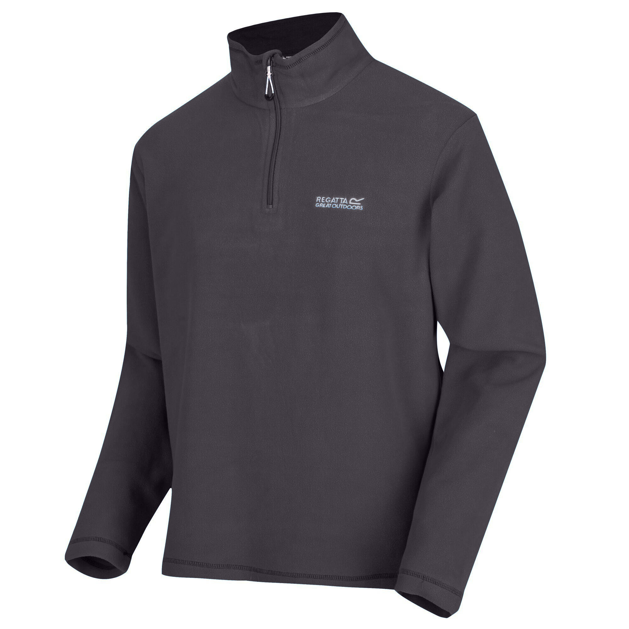 Great Outdoors Mens Thompson Half Zip Fleece Top (Iron) 3/4