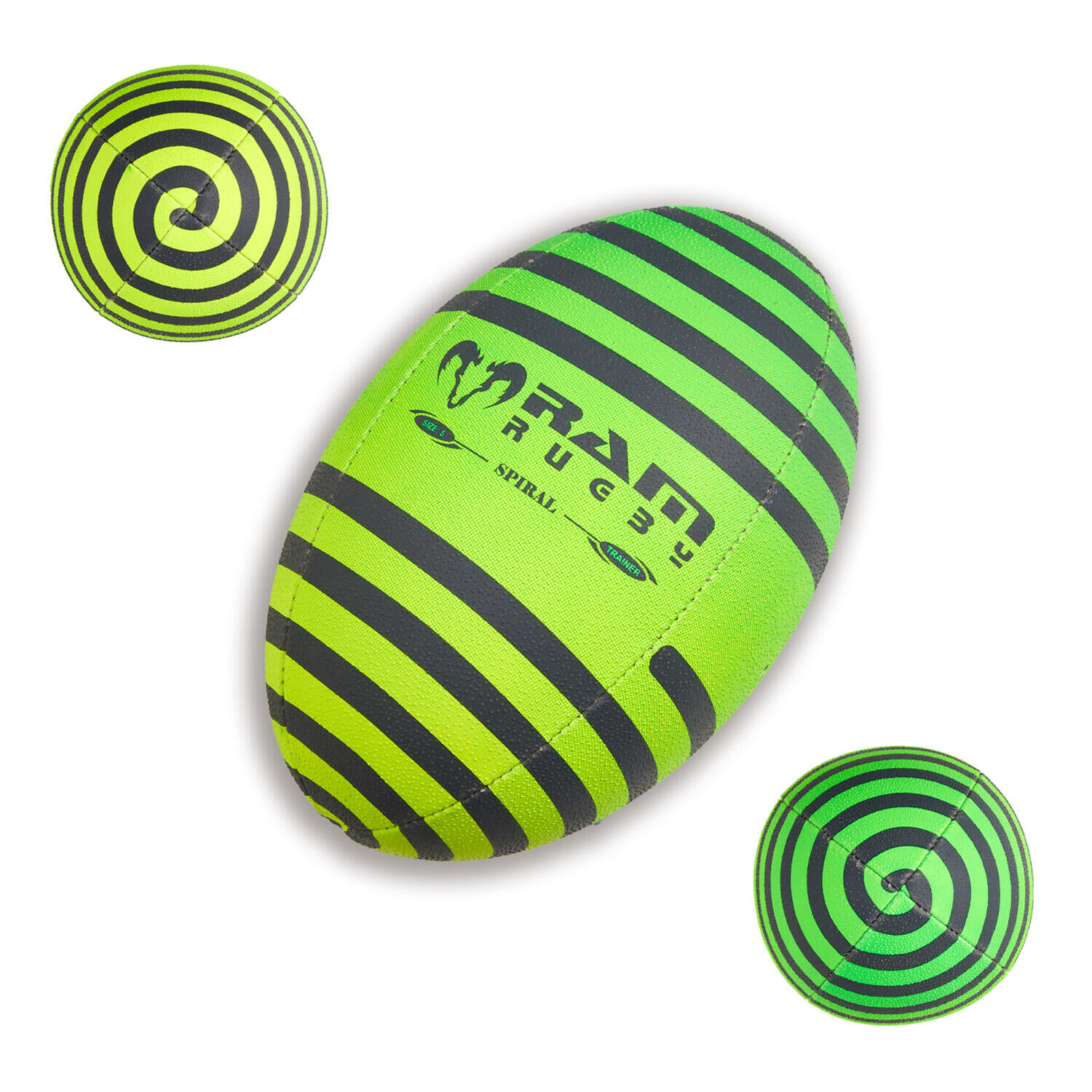 RAM RUGBY Ram Rugby Ball - Squad - Trainer - (Size 5) - Spiral