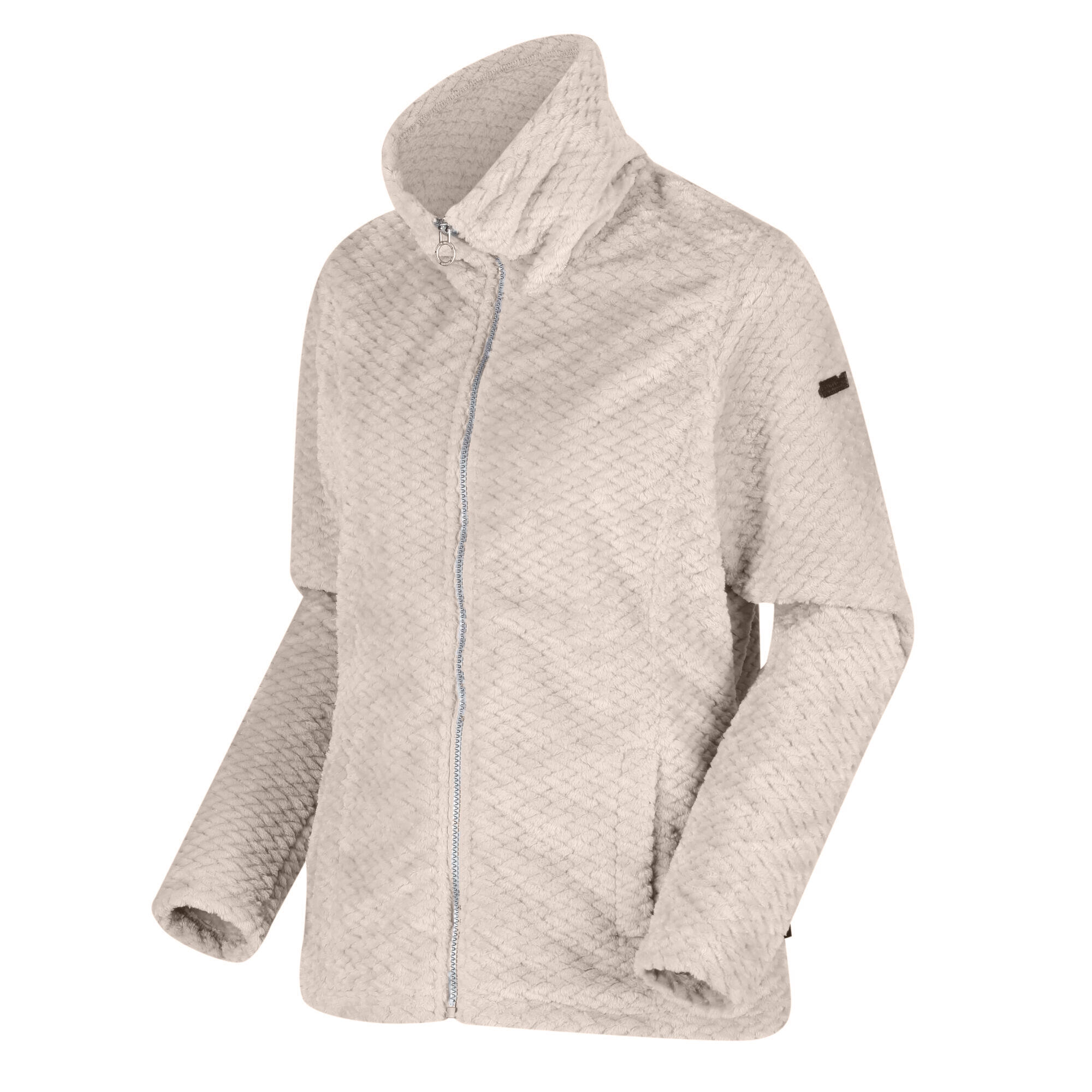 Womens/Ladies Heloise Marl Full Zip Fleece Jacket (Light Vanilla Plait) 3/4