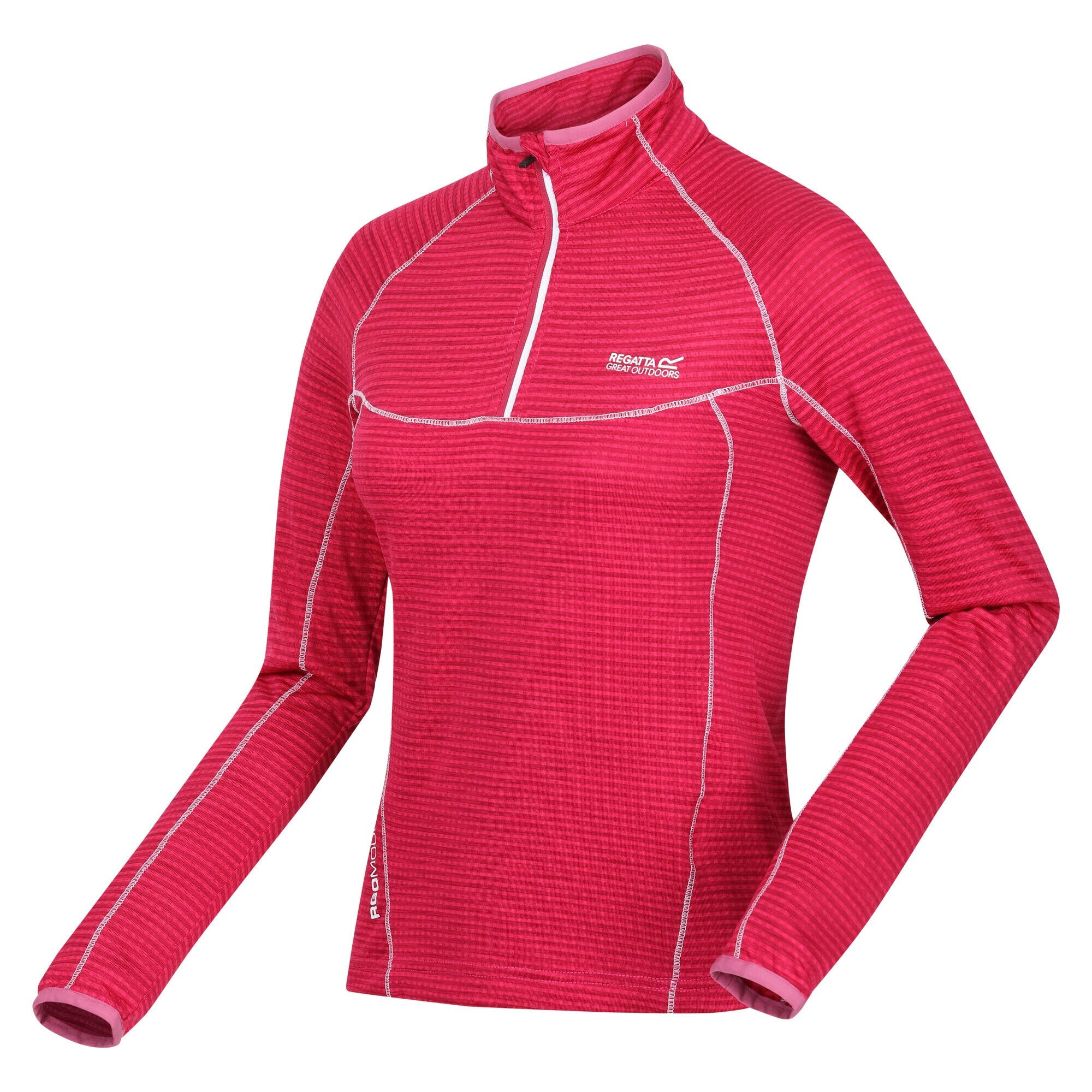 Women's YONDER fleece top (Fluorescent pink)