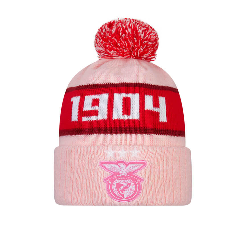 SL BENFICA Gorro rosa 1904 com pompom