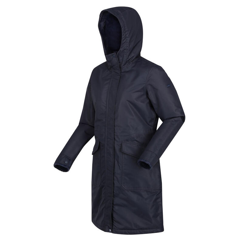 "Romine" Parka Wasserfest für Damen Marineblau