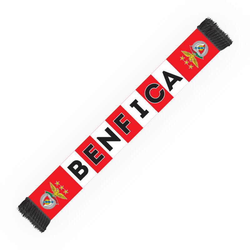 Cachecol Benfica – Versão Barras Vermelho e Branco