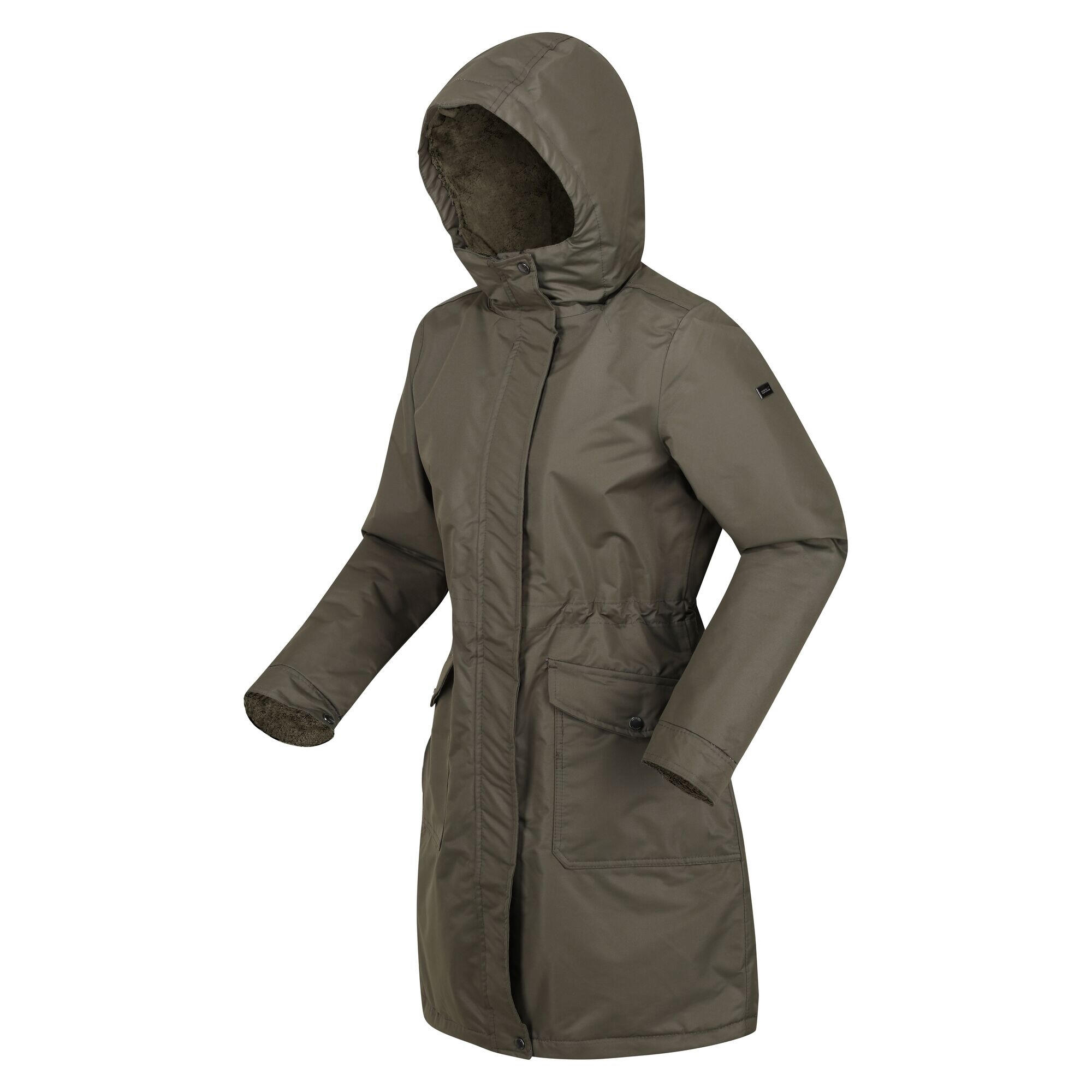 Parka Romine para Mujer Caqui Oscuro 3/4