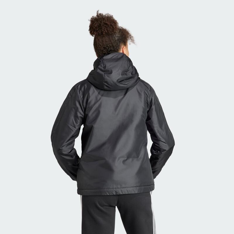 Essentials 3-Streifen Insulated Hooded Jacke