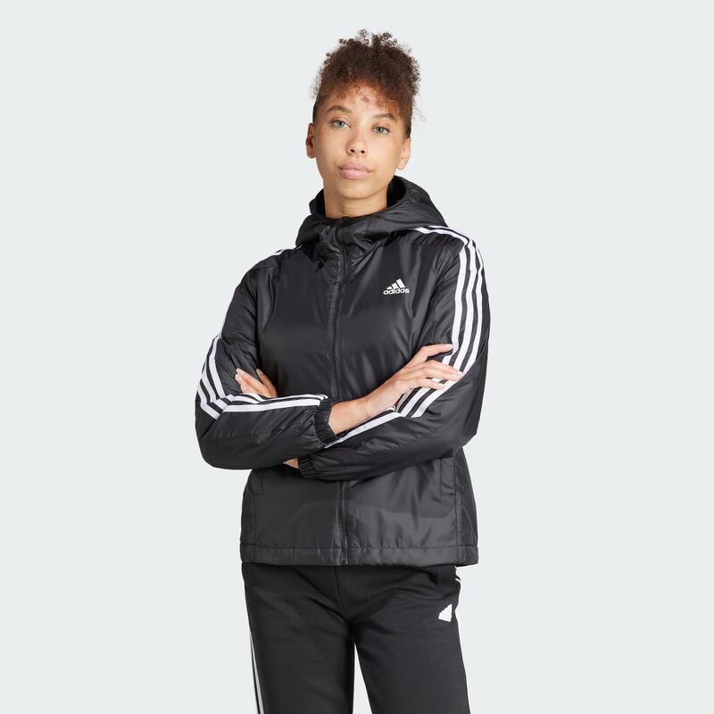 Kurtka Essentials 3-Stripes Insulated Hooded